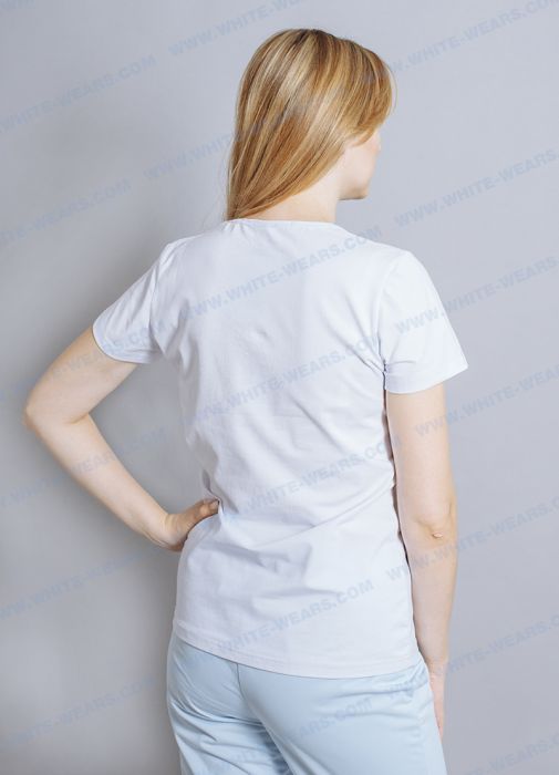 картинка Футболка женская белая с принтом Медсестра от интернет магазина