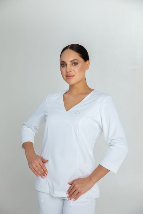 картинка Блузон женский Лара цвет белый от интернет магазина