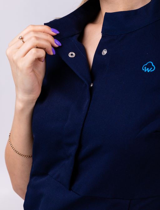 картинка Блузон "Юлия" тёмно-синий от интернет магазина