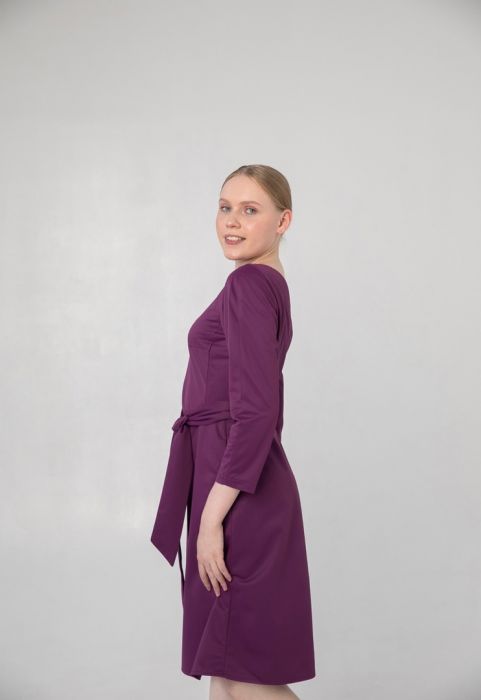 картинка Халат-платье Полина вишневый от интернет магазина