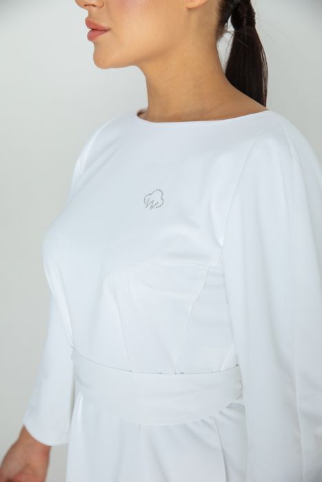 картинка Халат женский Полина цвет белый от интернет магазина