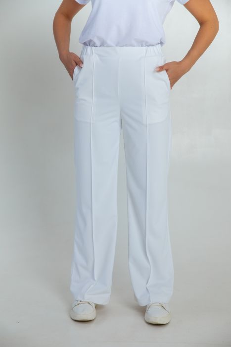 картинка Брюки женские Лара цвет белый от интернет магазина