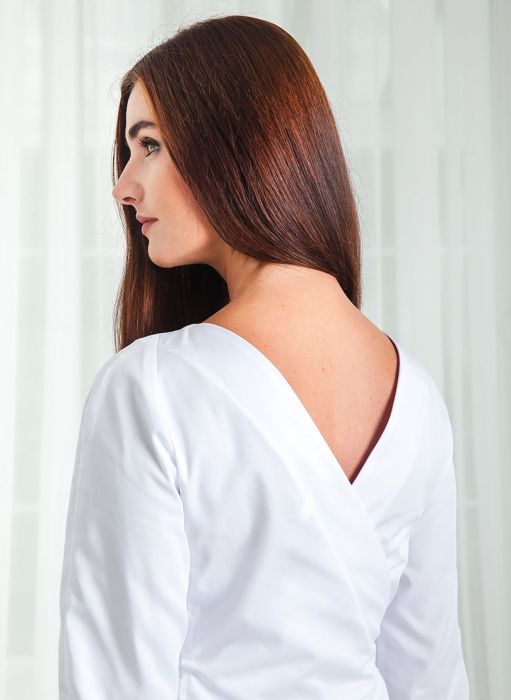 картинка Медицинский халат-платье "Ева" белый от интернет магазина